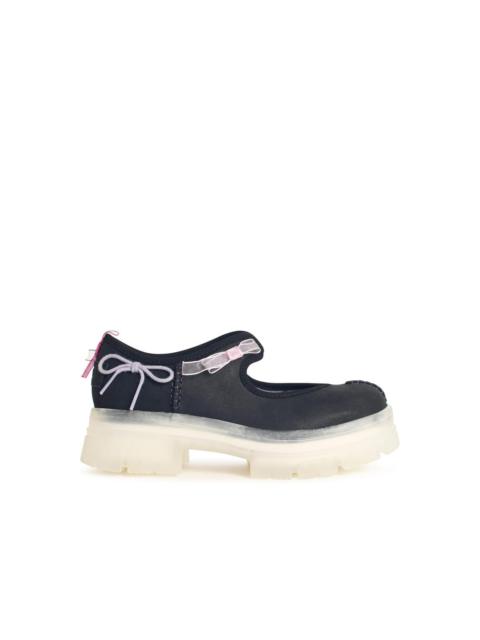 UGG Ugg 'AREUM Mary Jane' Black Leather Sneakers