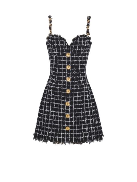 Balmain Tweed dress with chain straps