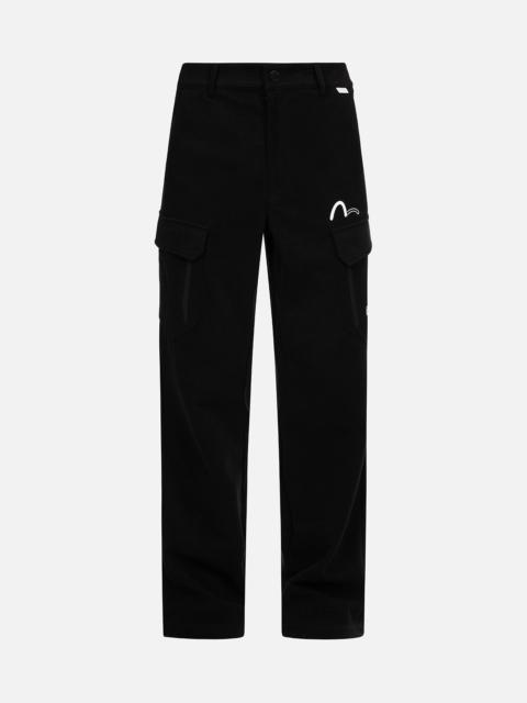 EVISU Logo and Seagull Print  Regular Fit Pants