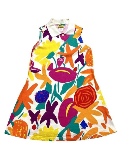Other Designers Other - Ken Done Art and Design Floral Polo Dress Vintage S