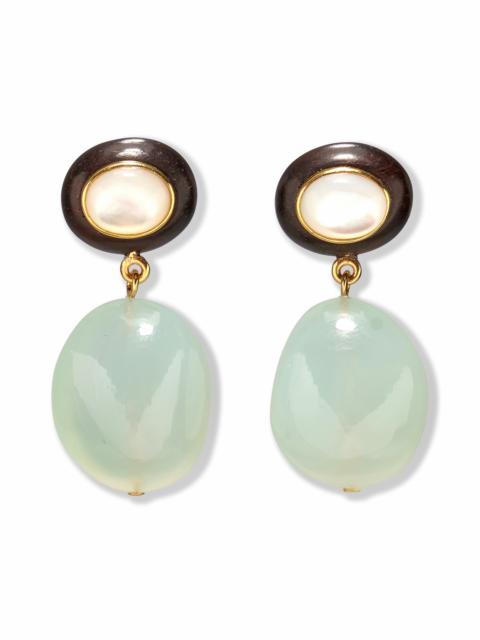 LIZZIE FORTUNATO Lizzie Fortunato Laurel Drop Earrings in Green Multi at Nordstrom