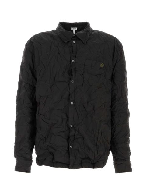Loewe Loewe Men Black Poplin Shirt
