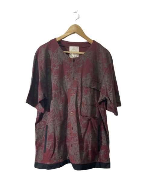 Other Designers VINTAGE MONOGRAM NICE DESIGN BUTTON UP SHIRT