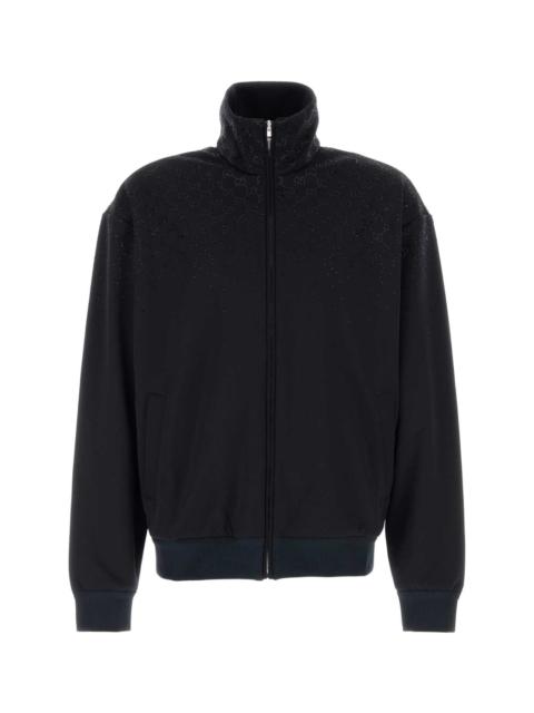 GUCCI Midnight Blue Tech Jersey Sweatshirt