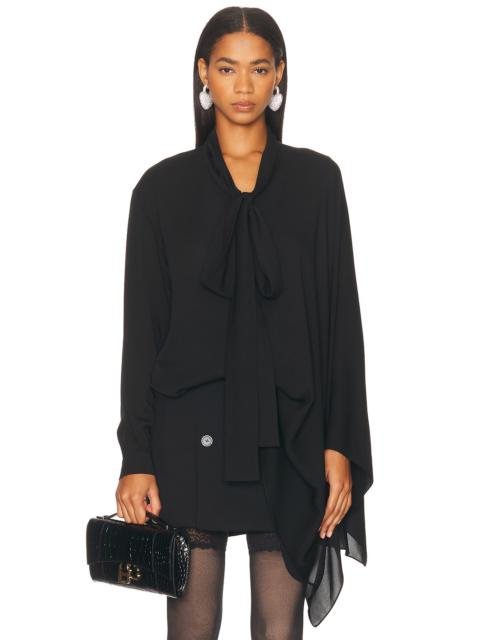 BALENCIAGA Washed Silk Georgette Top