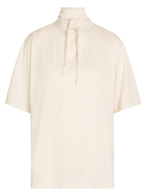 Lemaire Lemaire Foulard-neck Cotton T-shirt