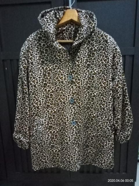 Other Designers Designer - Vintage Tribal Leopard Velvet Hoodi Jacket Punk RocknRoll