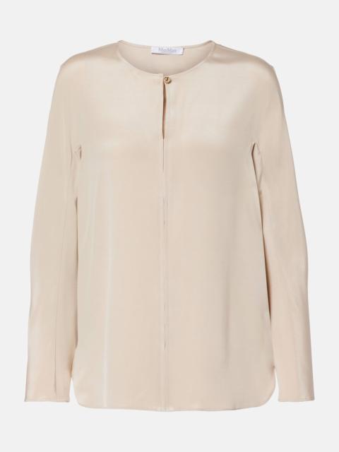 Max Mara Mitico silk-blend blouse