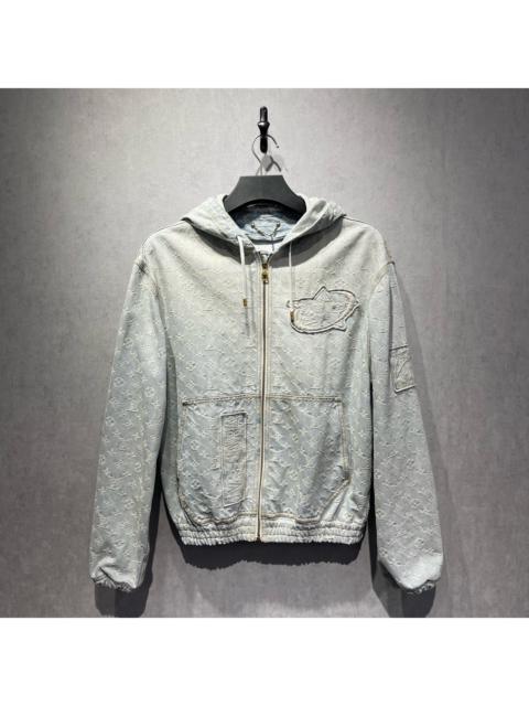 Louis Vuitton LV Louis Vuitton x NBA co-branded hooded denim jacket