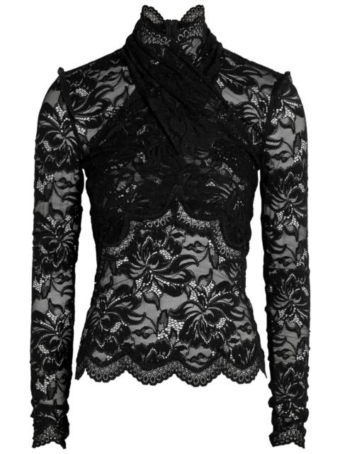 rabanne Rabanne Floral Stretch-lace top