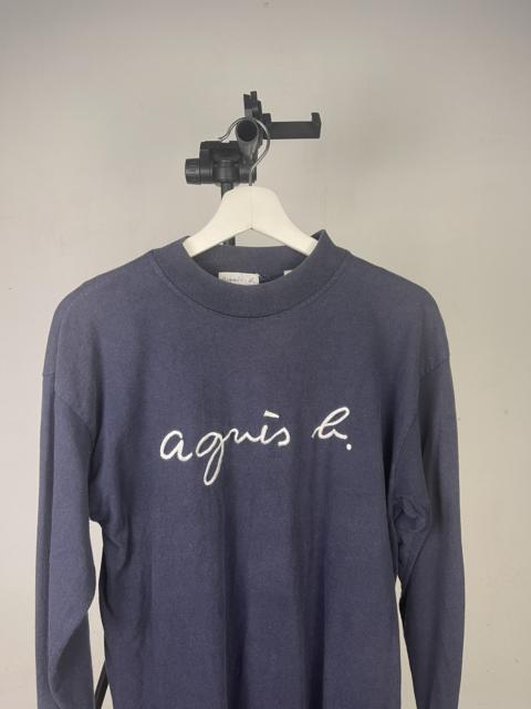 Other Designers Vintage - Vintage Agnes b. spellout long sleeve shirt