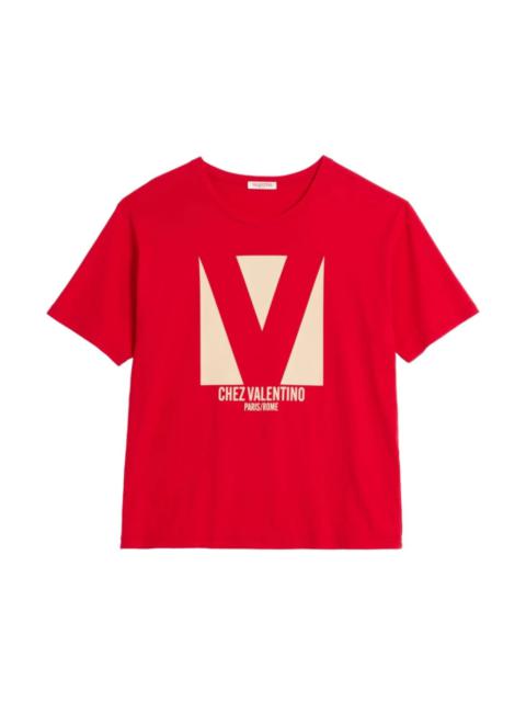 VALENTINO｜SHORT-SLEEVED ROUND NECK T-SHIRTS (2B3MG20V 7 Valentino RED ROUND NECK SHORT SLEEVE T-SHIRT | miinto