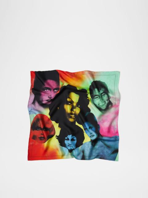 VERSACE JEANS COUTURE Silk Foulard Scarf