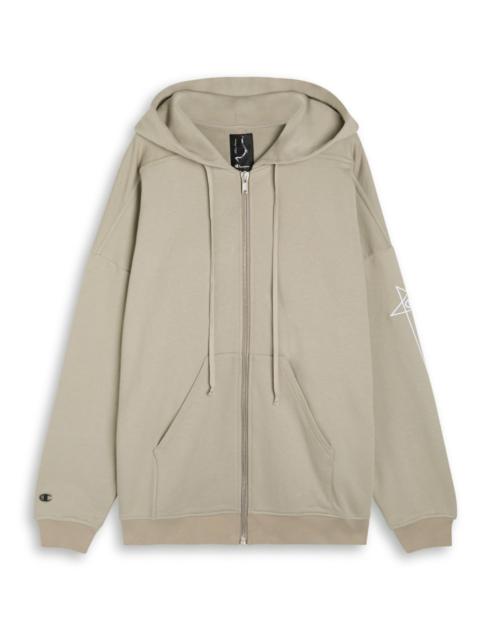 Rick Owens X Champion Jumbo Jason's Hooded Cotton Sweatshirt