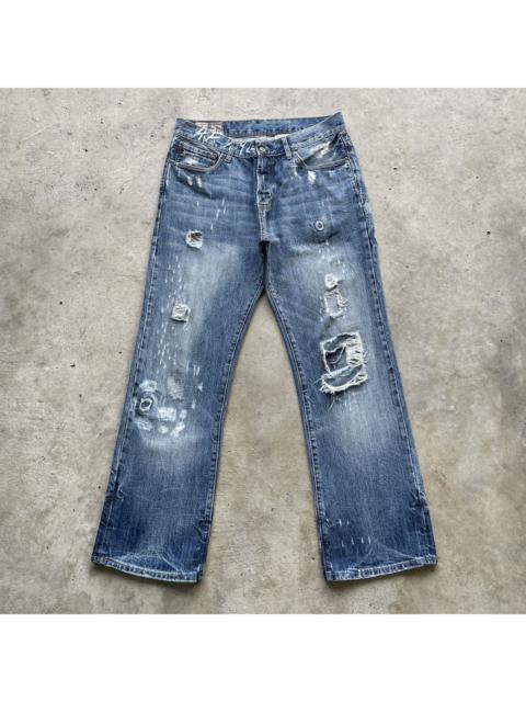 Other Designers Abercrombie & Fitch - Vintage Abercrombie&Fitch FLARE Distressed Faded Jeans Pants
