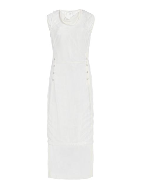 Bottega Veneta Layered Cotton Dress white
