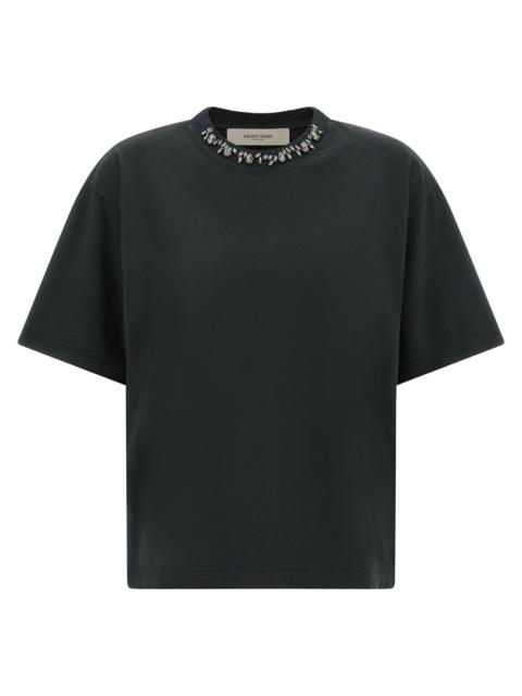Golden Goose Golden Goose Women Crystal Crew Neck T-Shirt