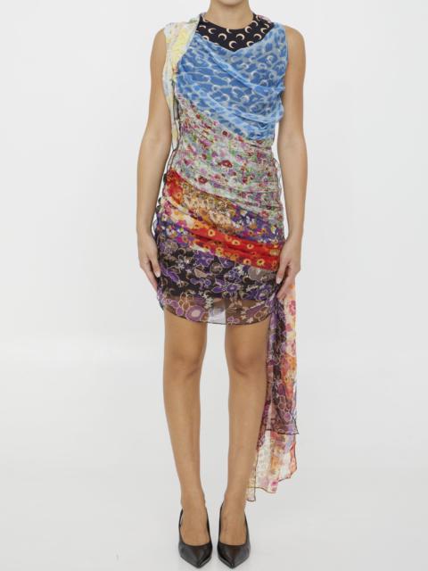 Marine Serre Regenerated Scarves Dress