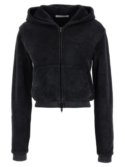 alexanderwang.t Terry Hoodie Sweatshirt Black