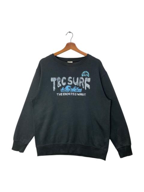 Other Designers Sun Surf - Vintage T&C Surf Design Sweatshirt Big Logo Spellout Size L