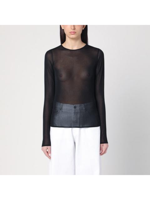 Golden Goose Golden Goose Black Semi-Transparent Sweater Women