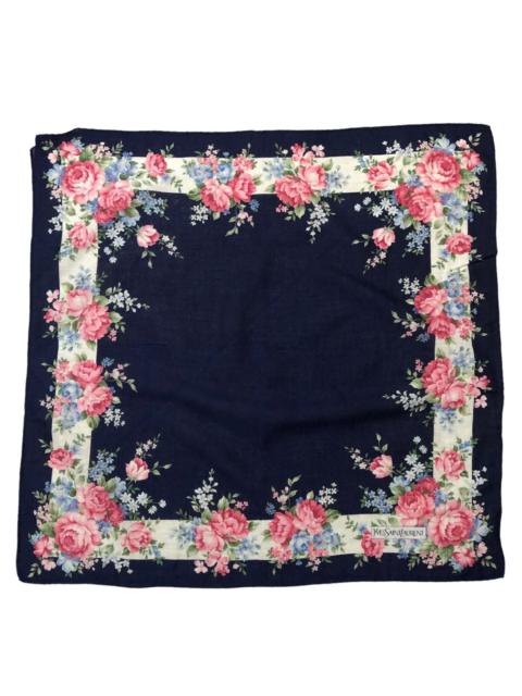 Other Designers Vintage - Yves Saint Laurent Floral Pattern Pocketsquare Hankerchief