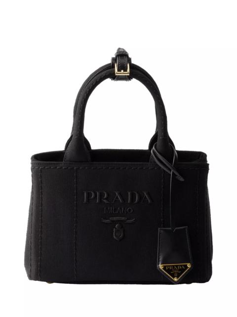 Prada Jardiniere Cotton Canvas Mini Handbag