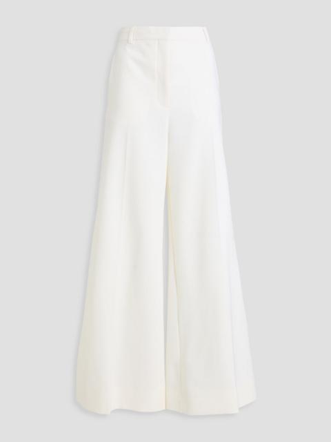Stella McCartney Pleated wool-blend twill wide-leg pants