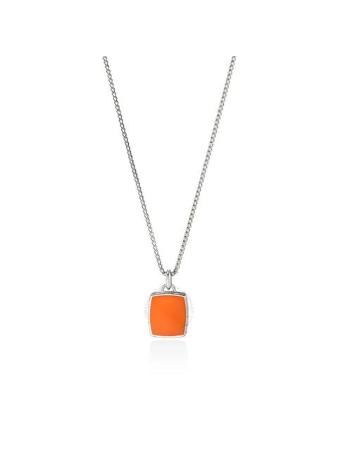 John Hardy - John Hardy Tag Necklace, Sterling Silver Orange Enamel 22" - NM90108011OR