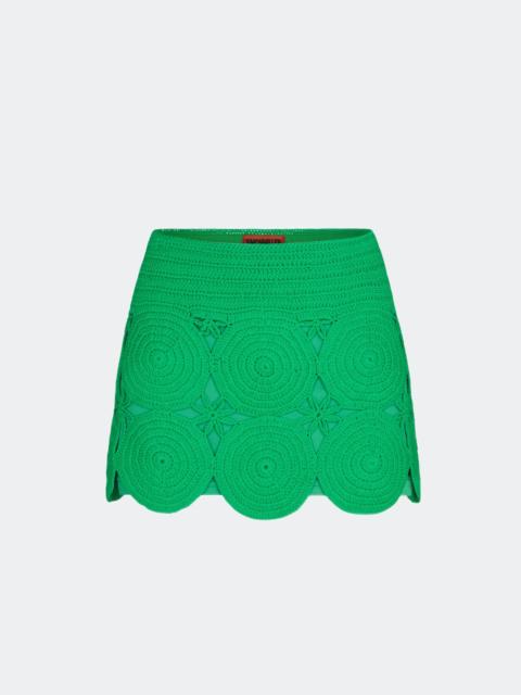 SIMONMILLER Beep Beep Mini Skirt in Grass Green