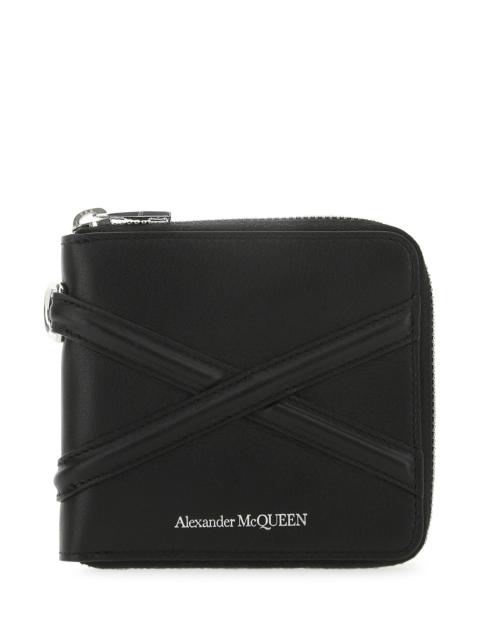 Alexander McQueen Black leather wallet