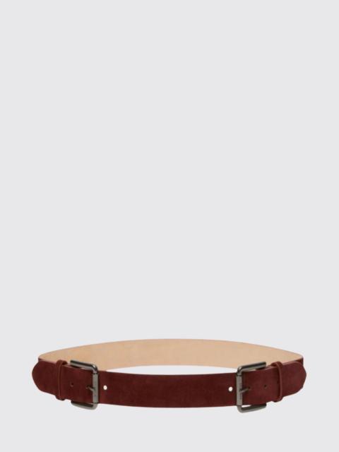 Max Mara Max Mara Women Adjustable Max Mara Suede Leather Belt With Double Buckle