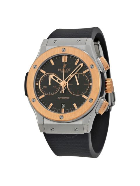 Hublot Hublot Classic Fusion Chronograph Black Dial Black Rubber Men's Watch 521.NO.1180.RX