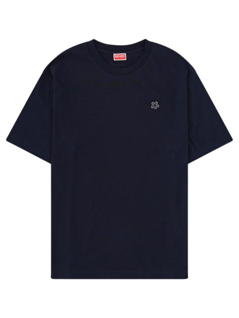 KENZO T-SHIRT WITH COTTON BOKE FLOWER EMBROIDERY