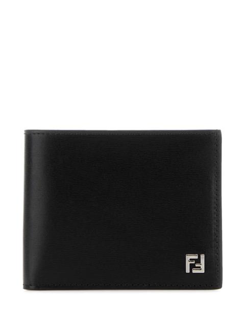 FENDI Fendi Men Black Leather Wallet