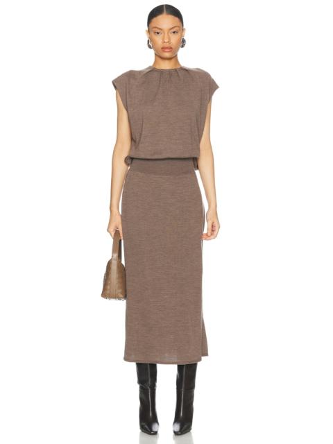 SIMKHAI Xion Draped Cape Dress