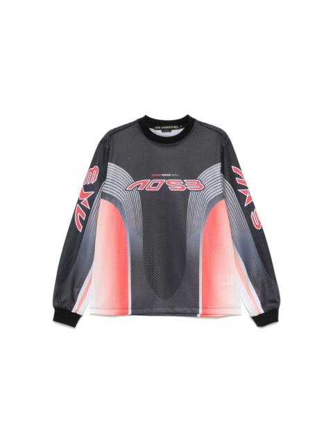 mesh racing T-shirt