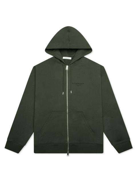 Givenchy ZIPPED HOODIE - KHAKI