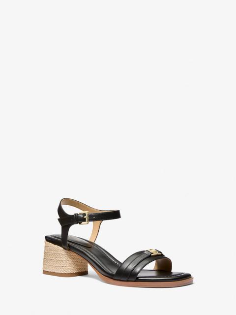 MICHAEL KORS Mandy Leather Sandal