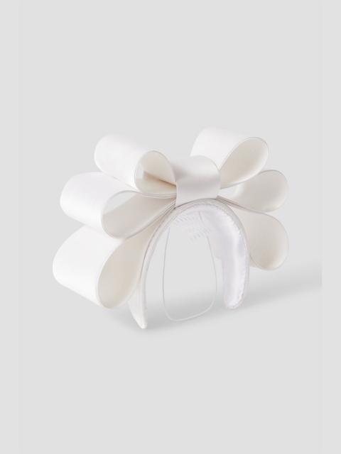 Other Designers Zinnia bow-detailed silk-blend sateen headband