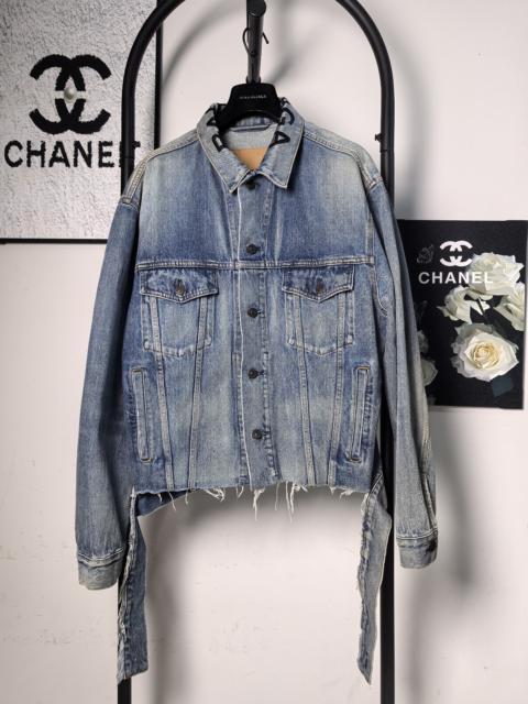 BALENCIAGA Balenciaga Distressed Denim Jacket