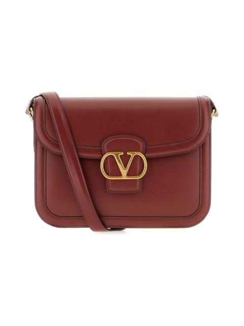Valentino Burgundy Leather 9to5 Crossbody Bag