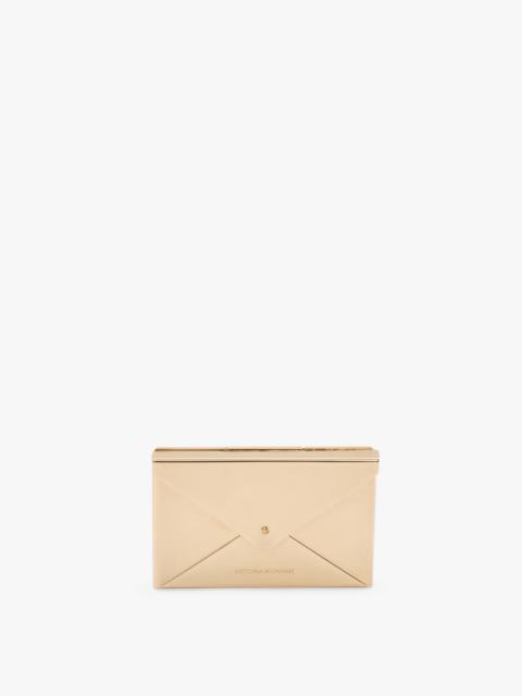 Victoria Beckham Envelope Card Holder In Gold