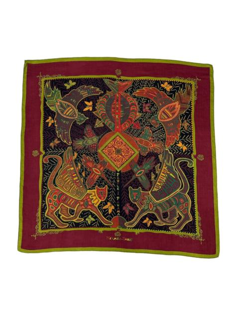 Hermès HERMES LEGENDE KUNA PEUPLE DE PANAMA CASHMERE SILK SCARF
