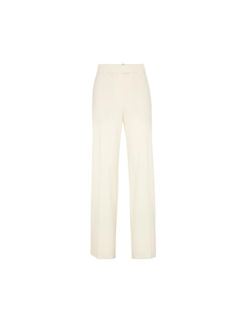 Brunello Cucinelli Brunello Cucinelli Loose cigarette trousers in Milk at Nordstrom