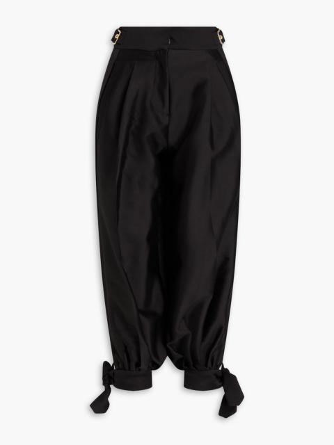 Zimmermann Cropped wool and silk-blend twill tapered pants