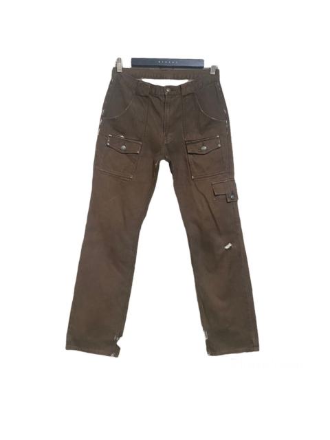 Other Designers Japanese Brand × PPFM - PPFM Denim Bush Pants Sunfaded Ripped