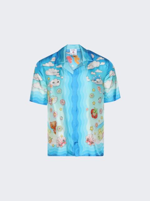 CASABLANCA Cuban Collar Short Sleeve Shirt Kawaiimotif