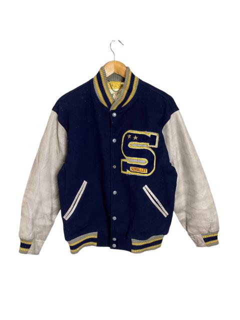Other Designers Sunvalley Vintage varsity jacket wool sleeve leather
