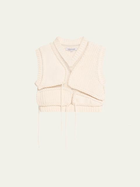 AISLING CAMPS Tortoise Mesh Cropped Vest